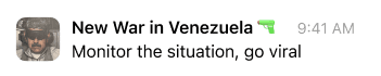 War meme alert notification